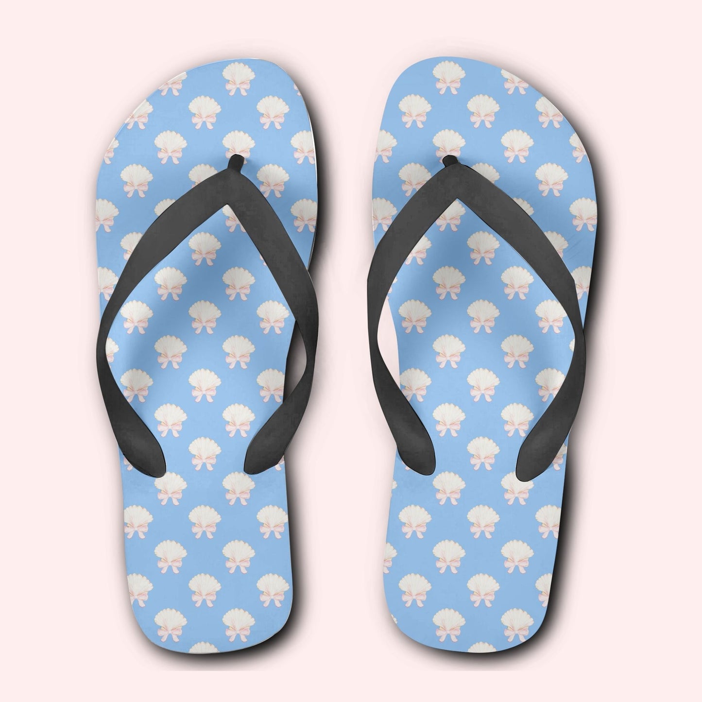Seashell Flip Flops