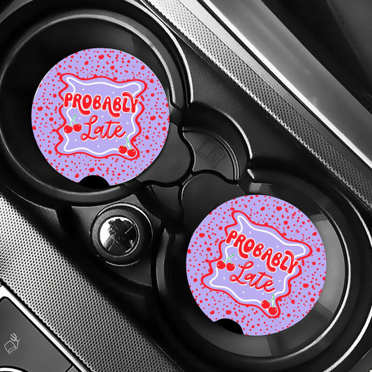 Probably Late Car Coaster Pack
