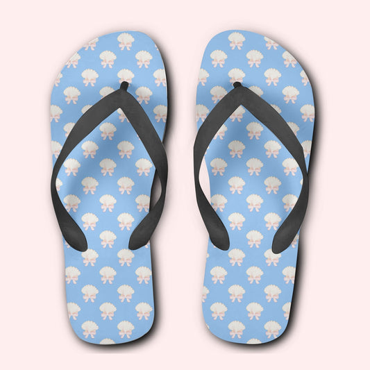Seashell Flip Flops